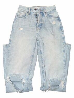 PacSun Dad Jean - Light Blue Distressed Jeans